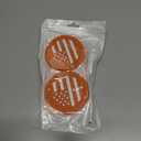 2 x 4 Pack Car Cup Coasters, Universal American Flag Non-Slip Silicone Cup Holder Inserts, Car Interior Accessories, Orange