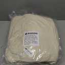 Bonlino Queen Comforter Set - Ruched Comforter Queen Size Bed Set Boho Shabby Chic Bedding for Bedroom Comforter Fluffy 3 Piece Ruffle Comforter Set with Pillow White Bedding Soft (Wheat)