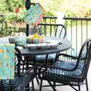 Boston International Cotton Pot Holder & Oven Mitt, Marine Life/Watercolor Wave, 7.5" and 8" x 13"