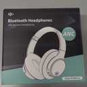 Active Noise Cancelling Wireless Over Ear Bluetooth Headphones with Microphone, Transparency Mode, 70H Playtime, Hi-Res Audio, Deep Bass, Bluetooth 5.3, Lightweight Design, Black