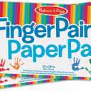 Melissa & Doug Finger Paint Paper Pad (12 x 18 inches) - 50 Sheets, 2-Pack - FSC Certified