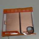 Bocasal Detachable Wallet Case for iPhone 14 RFID Blocking Card Slots Holder Premium PU Leather Magnetic Kickstand Shockproof Wrist Strap Removable Flip Protective Cover 5G 6.1 inch (Rose Gold)