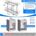 WelFurGeer 2-Tier Kitchen Cabinet Pullout Shelf and Drawer Organizer, Soft Close Pantry Pull Out Shelves, Heavy Duty Pull Out Cabinet Organizer with Shelf Liner for Kitchen Cabinets, Pantry Storage