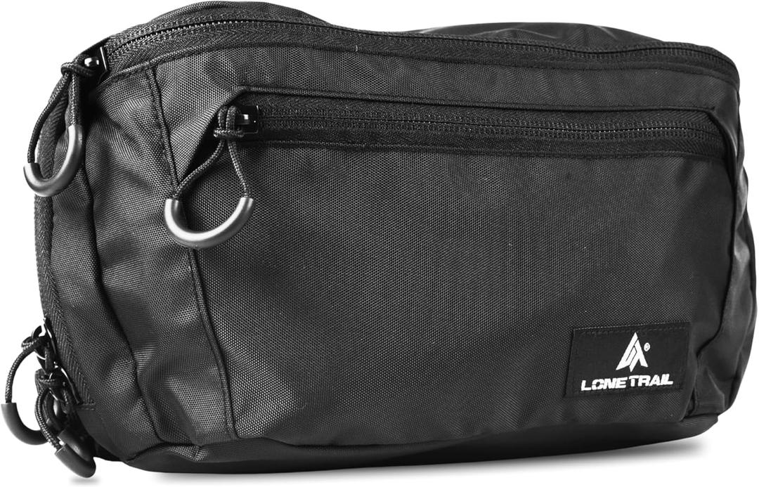 Lone Trail Large Concealed Carry Fanny Pack for Men | Adjustable ccw fanny pack for Men & Women for Hiking and Travel, Quick Access Back Pockets - Tactical Waist Packs - Utility Holder & Extra Strap