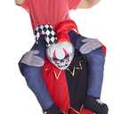 Morph Unisex Piggyback Adult Sized Costume, Jester, One Size US