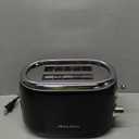 Mueller Retro Toaster 2 Slice with 7 Browning Levels and 3 Functions: Reheat, Defrost & Cancel, Stainless Steel Features, Removable Crumb Tray, Under Base Cord Storage, Black