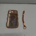 Magnetic for iPhone 17 Pro Max Case, Cute Wavy [Full Camera Protection] [Fit for MagSafe], 1X Screen Protector+1X Wrist Strap, Trendy Matte Women Girly Phone Case for iPhone 17 Pro Max 6.9", Brown