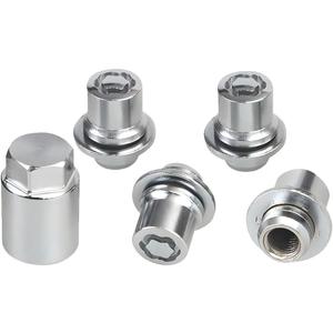 HZEL Car M12 x 1.5 Wheel Lock Lug Nut Set, Anti-Theft Chrome 4PCS Cone Seat Tire Locking Nut Kit with 1 Key, OEM#00276-00900 Automotive Replacement, Compatible with Celica ES330 ES350