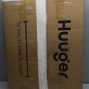 Huuger Folding Desk with 3-Level Adjustable Height and Tablet Slot, 24 Inch Foldable Computer Desk for Small Spaces, Space Saving, Writing Work Table for Home Office, Bedroom, Study, Oak