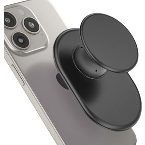 AUROX Magnetic Phone Grip Holder for Magsafe Phone Grips, Magnetic Expandable Collapsible Phone Grip Stand Holder with Kickstand for Magsafe Stand Compatible with iPhone 17 16 15 14 13 Series, Black