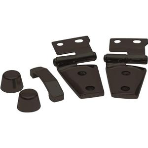 RAMPAGE PRODUCTS Hood Kit for Jeep Wrangler JK | Hood Hinges, Hood Stops, and Footman Loop, Stainless Steel, Black | 87666 | Fits 2007-2018 Jeep Wrangler JK/JKU