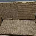 13" x 13" x 13" Wicker Storage Basket,Woven Paper Rope Wicker Baskets,Set of 4 Collapsible Square Organizers,Foldable Cube Storage Bins
