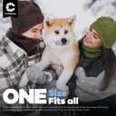 Winter Beanie Hat Scarf Set with Ear Flaps for Men Women Knit Fleece Lined Skull Cap Windproof Neck Warmer Gaiter Coffee (Brown)