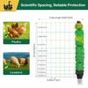Electric Poultry Netting 41.5" H x 164' L, Portable Electric Chicken Fence for Chickens, Ducks, Geese & Turkey, Anti-Predator Poultry Net Fencing with Double Spike Posts for Backyard, Farm & Homestead