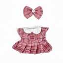 17cm Doll Clothes(NO Doll), Cute Dolls Outfit Accessories with Hair Clip + Skirt, Small Kawaii Clothes Set for Dolls (Style 19)