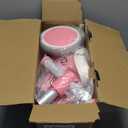 SEREED Colorful Lighting Baby Balance Bike, Toys for 1 Year Old Boys Girls, 12-24 Month Toddler Balance Bike with 4 Silence Wheels, First Birthday Gift (Pink)