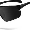 BangLong Polarized Baseball Sunglasses for Men Women UV Protection Cycling Glasses for Sports Running Bike Golf Fishing (Jo24 Black)