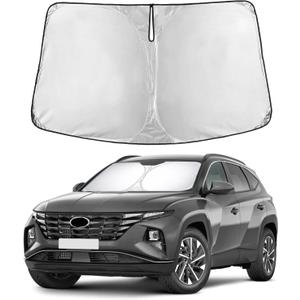 EcoNour Windshield Sunshade Compatible for Hyundai Tucson 2022-2024 2025 2026, Sun Visor for Front Windshield & Window Sun Shade Cover, UV Heat Blocker & Protector, Car Accessories