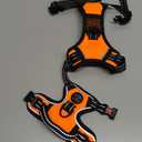 PHOEPET No Pull Dog Harnesses for Small Dogs Reflective Adjustable Front Clip Vest with Handle 2 Metal Rings 3 Buckles [Easy to Put on & Take Off] (XS, Orange)
