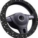 Elastic Steering Wheel Cover Car Accessories Cute Universal 15 Inch Absorbing Sweat Non-Slip Breathable for Man Woman - Moon and Star