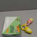 NatureBond Baby Food Feeder/Fruit Feeder Pacifier Nibbler (2 Pack) - Infant Teething Toy Teether Weaning in Appetizing Colors | + Additional Silicone Sacs (Peach Pink and Lemonade Yellow)