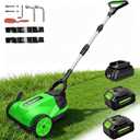 Small Electric Lawn Mower, Mini Cordless Lawn Mower with 2x4.0Ah Batteries