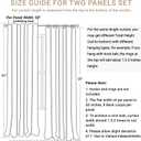 100% Blackout Shield Linen Blackout Curtains for Bedroom 90 Inches Long, Back Tab/Rod Pocket Living Room Drapes, Thermal Insulated Blackout Curtains 2 Panels Set, 50" W x 90" L,Cream