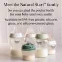 Tommee Tippee Natural Start Glass Newborn Starter Set, 150ml and 250ml Anti-Colic Baby Bottles, Slow and Medium Flow Breast-Like Teats for a Natural Latch, Self-Sterilising