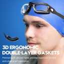 2 x Adult Swim Goggles 2 Pack No Leaking Goggles for Men Women Youth | Anti-Fog UV Protection Mirrored Swimming Glasses