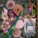 Lisuun Wedding Arch Flowers, Artificial Flowers for Decoration, Large Flower Swag for Boho Styles Wedding Ceremony Floral Decor