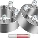 5x4.5 Wheel Spacers 5 Lug, 2" Wheel Spacers for J-e-e-p TJ XJ YJ ZJ KJ KK, 5x114.3mm with 1/2" Studs for 1983-2011 Ranger, for 1991-2010 Explorer, for 1987-2006 Wrangler