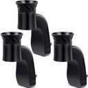 3 Pack Wall Fragrance Plug in Compatible with Bath and Body Works WallFlower Refills, ETL Certified, Rotatable, Precise Scent Adjustable Fragrance Control Diffuser Plug for Home, Office (Black)