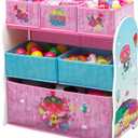 Delta Children Design and Store 6 Bin Toy Storage Organizer, Trolls World Tour
