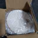 Farmhouse Melamine 6 Inch Appetizer plate, Small Serving Dinnerware/Snack/Party/Kitchen/Dinner/Dessert Plates, Set of 8, White