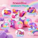 Unicorn Remote Control Car for Girls,360° Rotating 4WD Stunt RC Cars with Lights,Pink Car Toys for Kids,Fun Indoor/Outdoor Toys Ideal Chritmas Birthday Gift for 3 4 5 6 7 8 Year Old Girl
