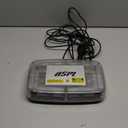 ASPL [Upgraded 5] 48LED Roof Top Strobe Lights, High Visibility Emergency Safety Warning LED Mini Strobe Light bar with Magnetic Base for 12-24V Snow Plow, Trucks, Construction Vehicles (Amber/White)