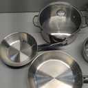 T-fal Cook & Strain Stainless Steel Cookware Set, 14 Piece Set, Dishwasher Safe, Multi, Silver