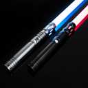 2 Pack Light Saber - 4 Sound Fonts, Adults Smooth Swing Saber, 12 Color Changing, Volume Adjustable, Heavy Dueling Support