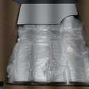 Aluf Plastics High Density Trash Bags, 10 Gallon, 1000 Count, 6 Micron (eq), 24" x 24", Clear, for Bathroom, Office, Industrial, Commercial, Janitorial, Municipal, Recycling, Clear