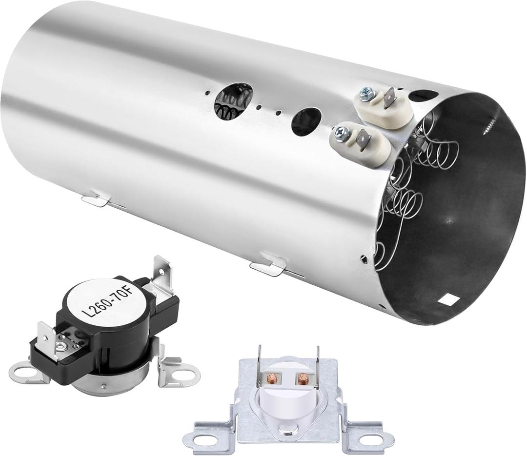 AMI PARTS 137114000 Dryer Heating Element,3204267 Thermostat and 137032600 Thermal Limiter- Compatible with Frigidaire electrolux Kenmore dryer - Replace PS2349309 AP4368653 AP4368739 PS2349395