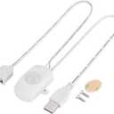 Socobeta PIR Infrared Motion Sensor Detector 4A DC 5-24V Mini Motion Sensor Switch LED Strip USB Interface Lighting for Bathroom (White)