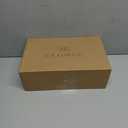 Men's Tuxedo Dress Shoes Patent Leather Oxfords Classic Formal Suit Shoes with Lace-Up, Size 42, White