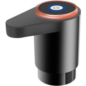 Water Dispenser for 5 Gallon Bottle, Portable USB Charging Electric Double Water Outlet Water Pump, Drinking Water Jug Pump for Home, Kitchen, Living Room, Office, Camping (Black)