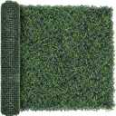 TTTM 40"x120" 33.4 Sqft, UV-Resistant Artificial Boxwood Hedge Roll Panel | Faux Greenery Boxwood Hedge Screen, Indoor Outdoor Fake Green Leaf Decor Privacy Fence, Patio, Balcony Background Covering