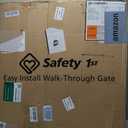 Safety 1st Easy Install Walk Thru Baby Gate for Doorway With Door, Dog Gates, Fits 29"-38", Easy Install 28" Tall, White