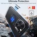 ESR for iPhone 16 Pro Max Phone Case with Stand, 23ft Military-Grade Drop Protection with Camera Control, Shock-Absorbing Rugged Cover, Compatible with MagSafe Accessories, Cyber Series, Black