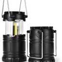 Lantern Collapsible Camping Light, Battery Operated Lanterns LED Super Bright for Power Outages Indoor Emergency Outdoor Camping Hiking Kit (COB-2)