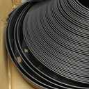 4 in x 164 Ft Garden Landscape Edging, No Dig Garden Edging Border Kit with 300 Pcs Spikes for Flower Bed Lawn Yard Grass Black