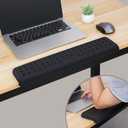 Ergonomic Keyboard Wrist Rest & Desk Edge Cushion,L-Shaped Memory Foam Elbow Pads with Non-Slip Base,Suitable for Extended Work-17 inch