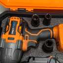 Protmex Cordless Impact Wrench, 900Ft-lbs (1200N.m) 1/2" Brushless Impact Gun, 21V High Torque Power Impact Driver, 2x4.0Ah Batteries Electric Impact Motor Variable Speeds for Car/Pickup Truck/Mower